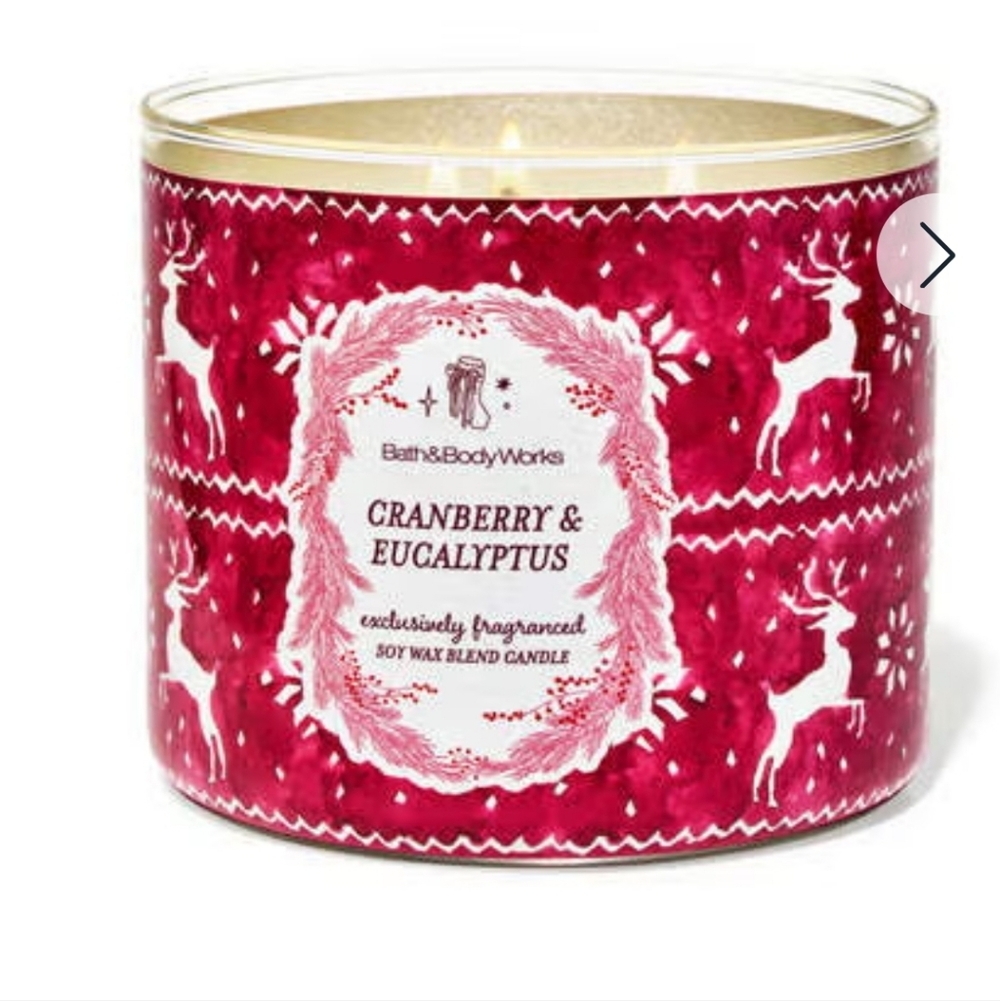 Bath & Body Works Cranberry & Eucalyptus 3-whick Candle